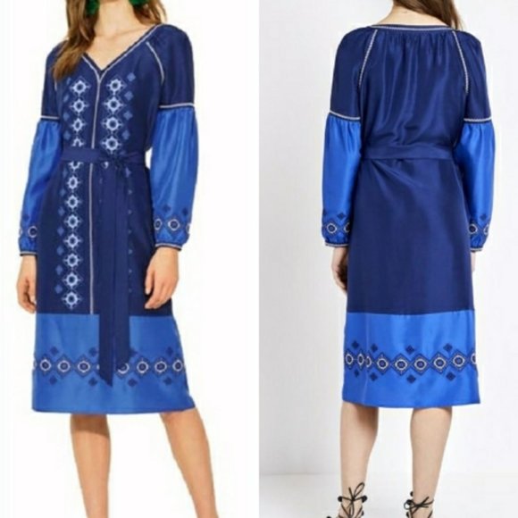 Tory Burch Dresses & Skirts - Tory Burch 100% Silk Katya Tunic Dress XS